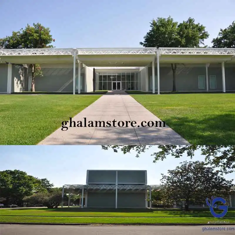 پاورپوینت بررسی و تحلیل معماری موزه منیل تگزاس