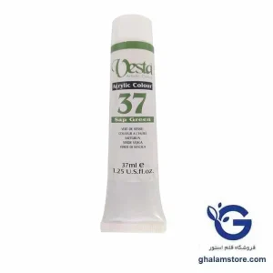 رنگ اکریلیک وستا مدل Sap Green 37 حجم 37 میلی لیتر